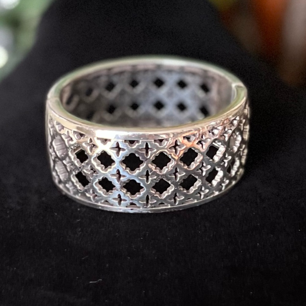 Brighton Silver Hinged Cuff Bracelet